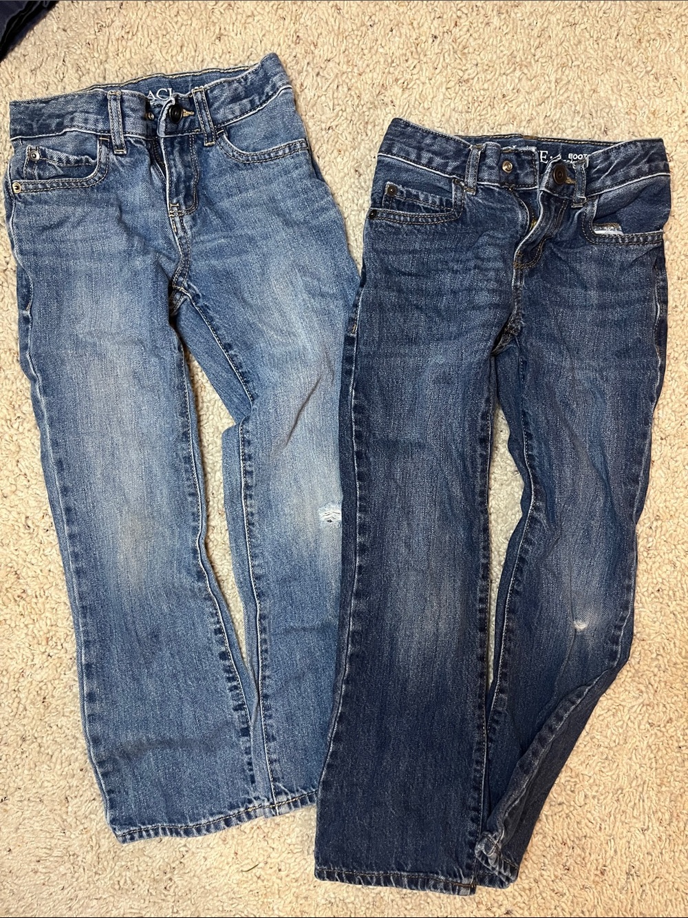 Children’s Place Boys' Blue Denim Jeans - Light & Dark Wash